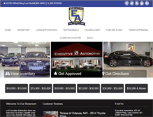 Tablet Screenshot of executiveautomotive.com